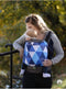 Luna Dream Draagzak Grow Up Big Blue Triangles Katoen Blauw/wit