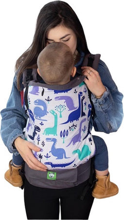 Luna Dream Draagzak Grow Up Dino Katoen Wit/groen/blauw