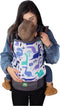 Luna Dream Draagzak Grow Up Dino Katoen Wit/groen/blauw