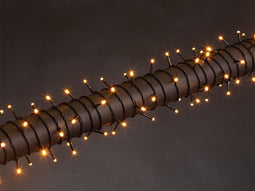 Luna LED, lichtslinger, 40 m, 600 leds, Arizona wit, groene kabel, voor binnen en buiten, modulator, 24 V