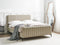LUNAN - Tweepersoonsbed - Beige - 140 x 200 cm - Bouclé
