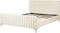 LUNAN - Tweepersoonsbed - Beige - 160 x 200 cm - Fluweel