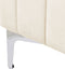 LUNAN - Tweepersoonsbed - Beige - 160 x 200 cm - Fluweel