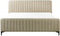 LUNAN - Tweepersoonsbed - Beige - 180 x 200 cm - Bouclé