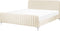 LUNAN - Tweepersoonsbed - Beige - 180 x 200 cm - Fluweel