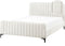 LUNAN - Tweepersoonsbed - Off-white - 140 x 200 cm - Bouclé