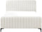LUNAN - Tweepersoonsbed - Off-white - 140 x 200 cm - Bouclé