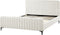 LUNAN - Tweepersoonsbed - Off-white - 160 x 200 cm - Bouclé