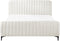 LUNAN - Tweepersoonsbed - Off-white - 160 x 200 cm - Bouclé
