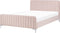 LUNAN - Tweepersoonsbed - Roze - 140 x 200 cm - Fluweel