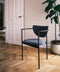 Lunar Dining Chair - Dark Grey Velvet