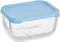 Lunchbox Snow 420 ml Blauw Transparant Glas Polyethyleen (12 Stuks)