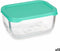Lunchbox SNOW BOX Groen Transparant Glas Polyethyleen 420 ml (12 Stuks)