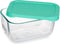 Lunchbox SNOW BOX Groen Transparant Glas Polyethyleen 420 ml (12 Stuks)