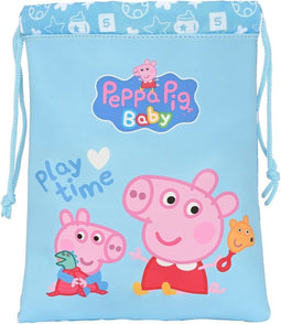 Lunchtrommel Peppa Pig Baby Licht Blauw