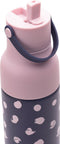 LUND London | Sport Drinkfles | 500ml | Lichtgewicht | Drupvrij | RVS | Drinktuit | Dubbelwandig | Blauw / Roze