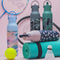 LUND London | Sport Drinkfles | 500ml | Lichtgewicht | Drupvrij | RVS | Drinktuit | Dubbelwandig | Blauw / Roze