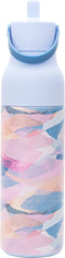 LUND London | Sport Drinkfles | Lichtgewicht | Drupvrij | RVS | Drinktuit | Dubbelwandig | Roze