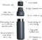 LUND London | Thermosfles | Drinkfles | 500ml | Antra Grijs