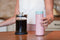 LUND London | Travel Mug | Thermosbeker | 350 ml | RVS | Druksluiting | Roze