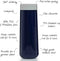 LUND London | Travel Mug | Thermosbeker | 350 ml | RVS | Druksluiting | Donker Blauw