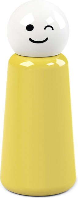 Lund Mini Knipoog thermosfles - Geel - RVS - 300ml