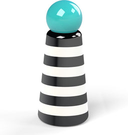 Lund - Skittle Drinking Bottle Double Walled 500 ml Stripes & Sky Blue