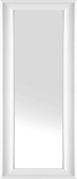 LUNEL L - Wandspiegel - Wit - Synthetisch materiaal