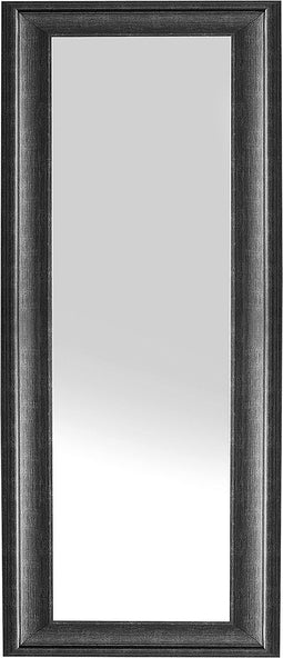 LUNEL L - Wandspiegel - Zwart - Synthetisch materiaal