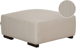 LUNGO - Ottomaan - Beige - Corduroy