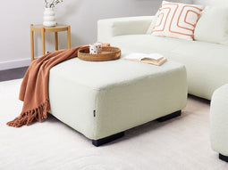 LUNGO - Ottomaan - Wit - Bouclé