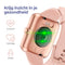 Lunis Smartwatch Dames & Heren Rosé Goud / Roze - Apple & Android - Stappenteller - Touchscreen