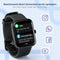 Lunis Smartwatch Dames & Heren Zwart - Apple & Android - Stappenteller - Touchscreen