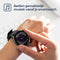 Lunis Smartwatch Heren & Dames Zwart - Apple & Android - Kinderen - Touchscreen