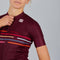 Sportful Short Sleeve Fietsshirt Dames - Aansluitend - Ademend - Bordeauxrood (M)