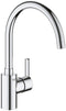 GROHE Feel - Keukenkraan - Hoge uitloop 0°/150° draaibereik - Chroom