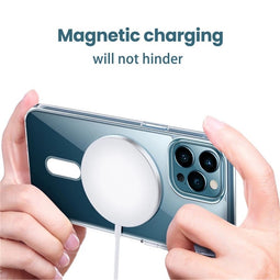 Lunso - Acryl Magsafe Softcase hoes - iPhone 12 / iPhone 12 Pro - Transparant
