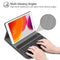 Lunso - afneembare Keyboard hoes - Blauw - iPad 10.2 inch (2019/2020/2021)