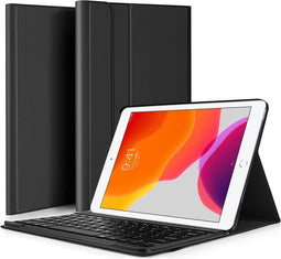 Lunso - afneembare Keyboard hoes - Geschikt voor iPad 10.2 inch (2019/2020/2021) - Zwart