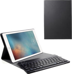 Lunso - afneembare Keyboard hoes - Geschikt voor iPad 9.7 (2017/2018) / Pro 9.7 / Air / Air 2 - Zwart