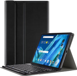 Lunso - afneembare Keyboard hoes - Geschikt voor Lenovo Tab M10 FHD Plus - Zwart