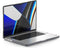 Lunso - Armor cover hoes met pootjes - Geschikt voor MacBook Pro 14 inch (2021-2013) - Grijs