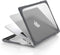Lunso - Armor cover hoes met pootjes - Geschikt voor MacBook Pro 14 inch (2021-2013) - Grijs