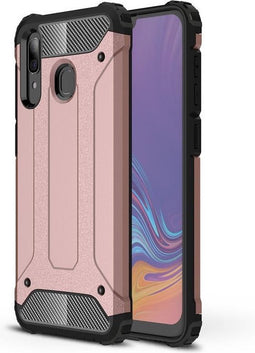 Lunso - Armor Guard hoes - Geschikt voor Samsung Galaxy A30 / A20 - Rose goud