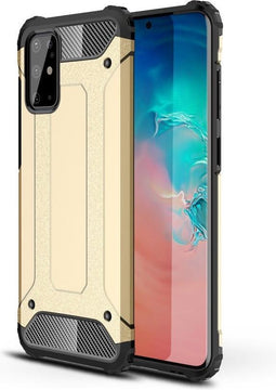Lunso - Armor Guard hoes - Geschikt voor Samsung Galaxy S20 Plus / S20+ - Goud