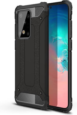 Lunso - Armor Guard hoes - Geschikt voor Samsung Galaxy S20 Ultra - Zwart