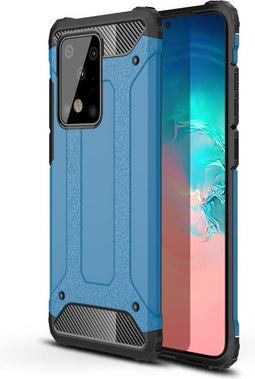 Lunso - Armor Guard hoes - Geschikt voor Samsung Galaxy S20 Ultra - Lichtblauw