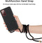 Lunso - Backcover hoes met koord - Geschikt voor Samsung Galaxy S20 FE - Zwart