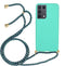 Lunso - Backcover hoes met koord - Geschikt voor Samsung Galaxy S21 Ultra - Cyaan