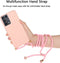 Lunso - Backcover hoes met koord - Geschikt voor Samsung Galaxy S21 Ultra - Roze